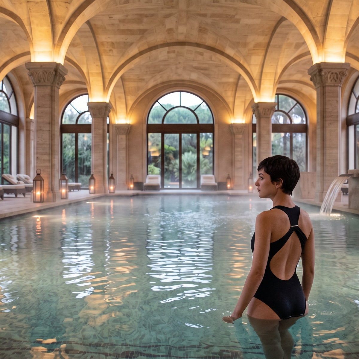 Acqua calda, aria fredda: il lusso silenzioso delle terme