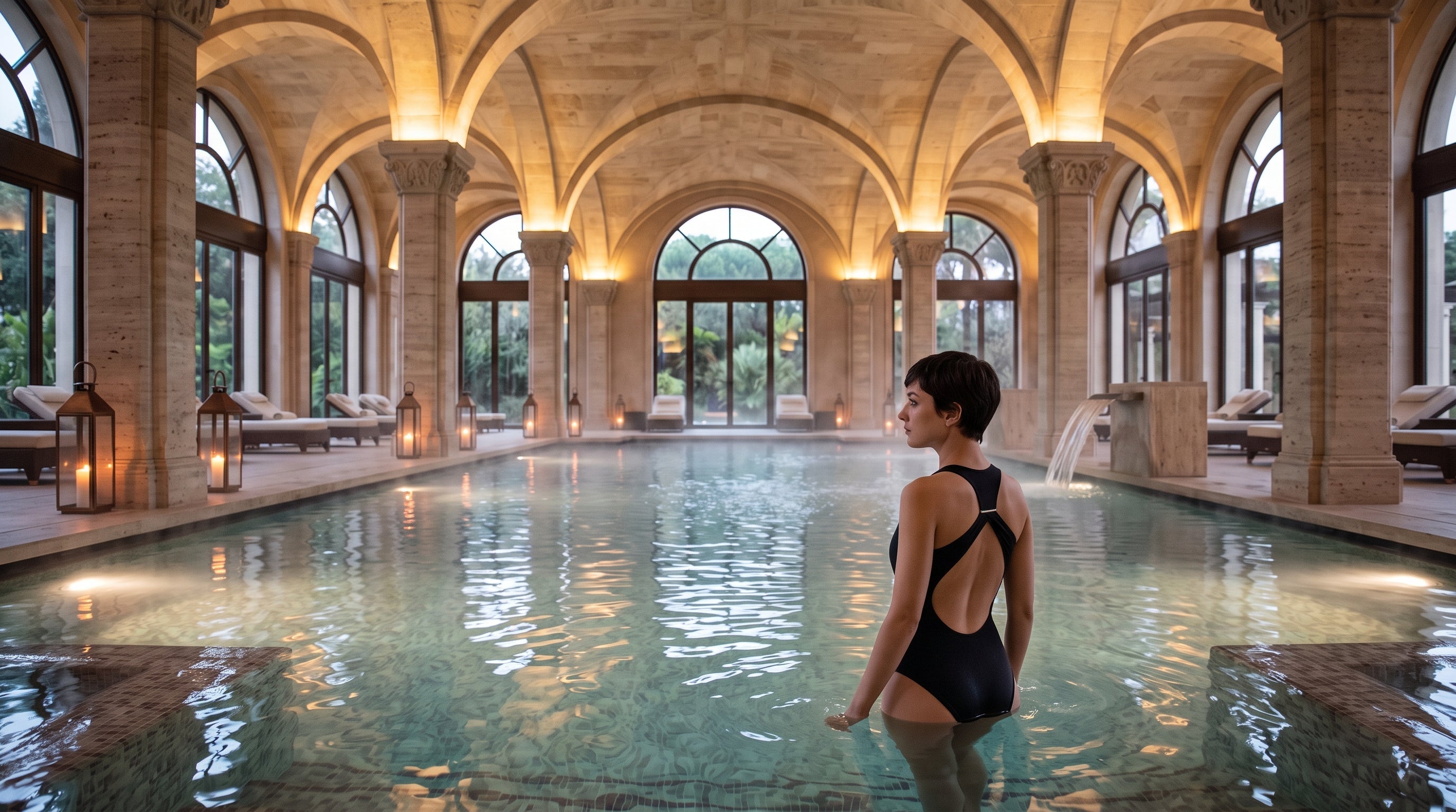 Acqua calda, aria fredda: il lusso silenzioso delle terme