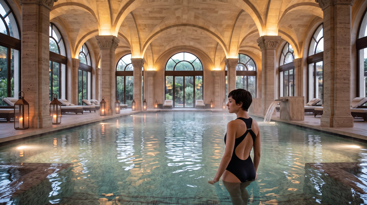 Acqua calda, aria fredda: il lusso silenzioso delle terme